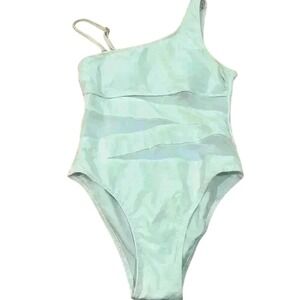 Pink lily one piece bathing suit